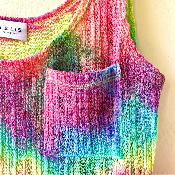 🛍HP🛍 ☮️Grateful Tie Dye Crop Tank ☮️ - Picture 4 of 5